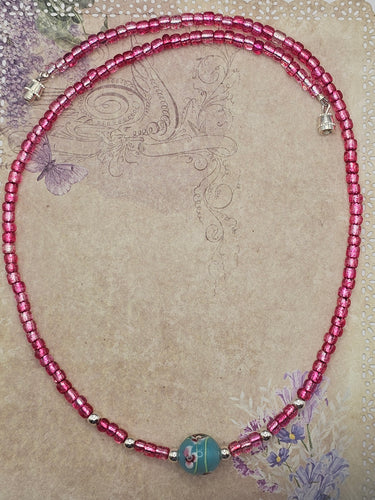 Raspberry Blossom Necklace