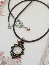 Framed Petite Flower Corded Necklace