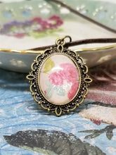 Framed Rose Corded Necklace