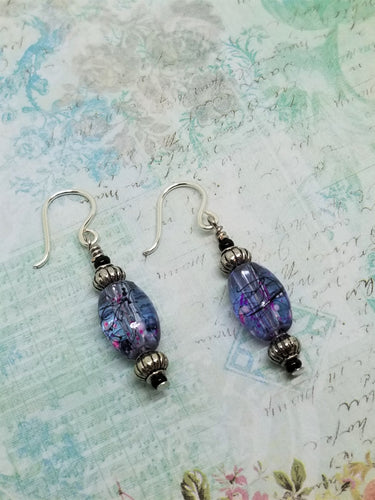 Purple Multi Drop Earrings