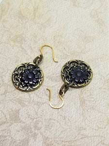 Sunflower Filigree Earrings