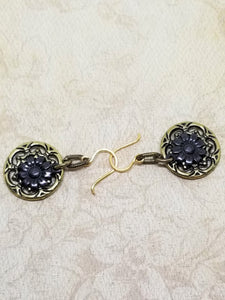 Sunflower Filigree Earrings