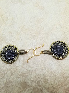 Sunflower Filigree Earrings