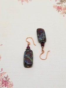 Multi Stone Drop Earrings