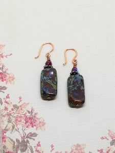 Multi Stone Drop Earrings