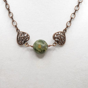 Hearts and Stone Necklace