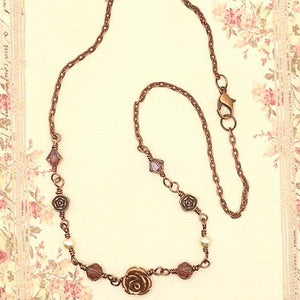 Three Flowers Garden Necklace - Daisy Rose Sunflower