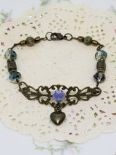 Antique Filigree Heart Bracelet