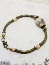 Desert Tan Pearl and Bronze Bracelet