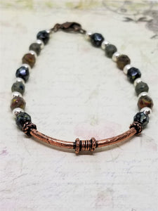 Earth Pebbles Copper Bracelet