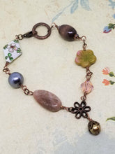 Cloisonné Flower Bracelet