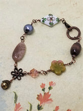 Cloisonné Flower Bracelet