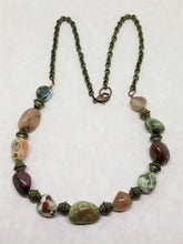 Multi Pebble Chain Necklace