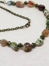 Multi Pebble Chain Necklace