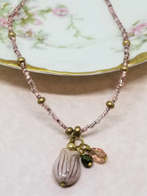 Pink Tulip Beaded Necklace