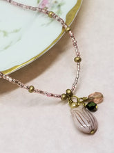 Pink Tulip Beaded Necklace