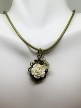 Ivory Rose Corded Necklace