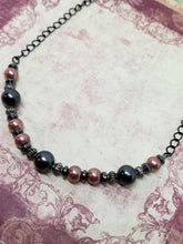 Cathedral Mauve and Gray Pearl Necklace